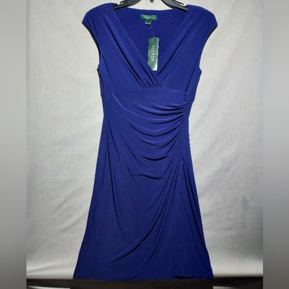 NWT Lauren Ralph Lauren Essentials Cannes Body Contour‎ Sleeveless Dress Size 6